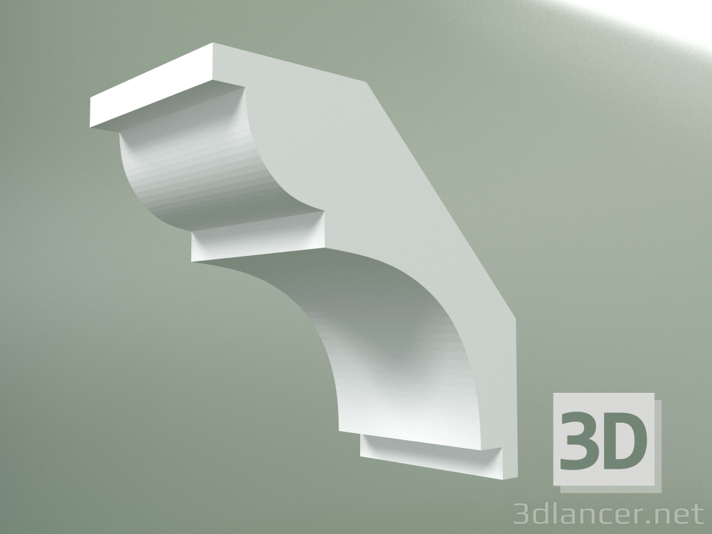 3d model Plaster cornice (ceiling plinth) KT080 - preview