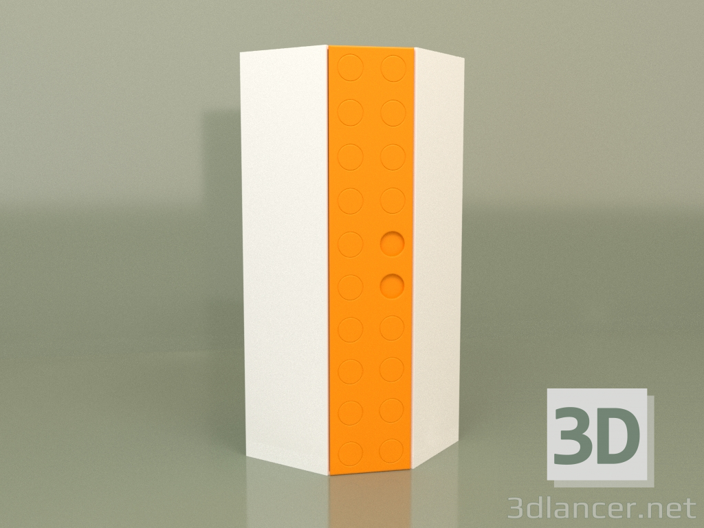 3D Modell Eck-Kindergarderobe (Mango) - Vorschau