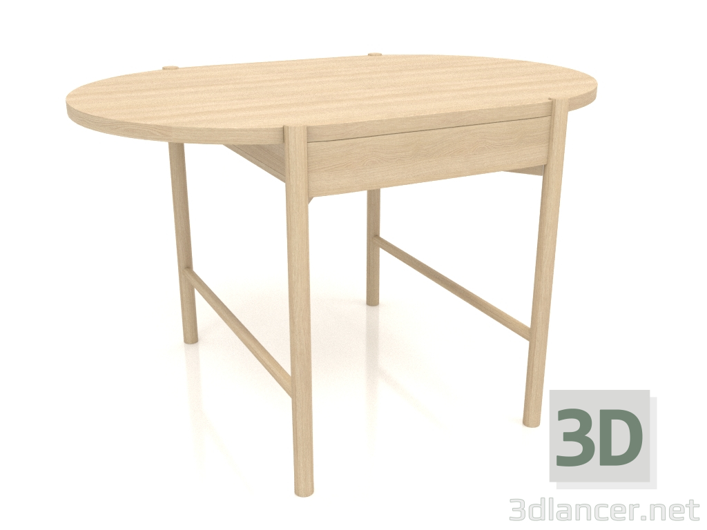 modello 3D Tavolo da pranzo DT 09 (1200x820x754, legno bianco) - anteprima