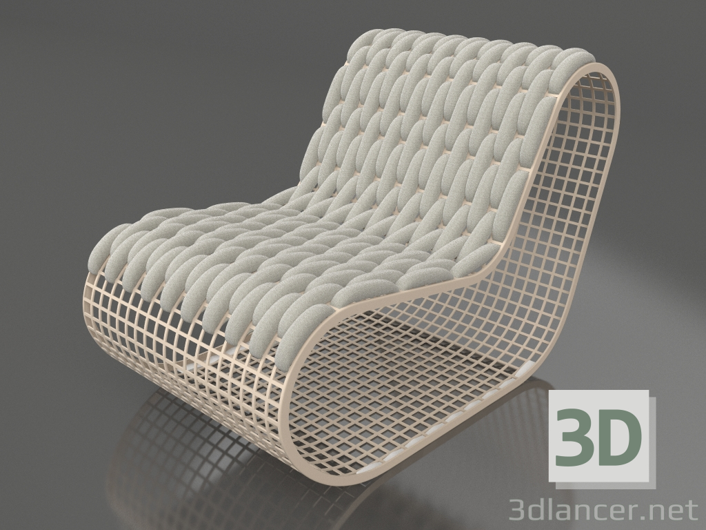 3d модель Клубное кресло (Sand) – превью