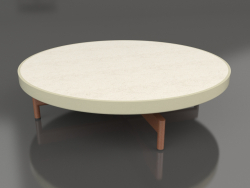 Round coffee table Ø90x22 (Gold, DEKTON Danae)
