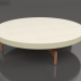 3d model Round coffee table Ø90x22 (Gold, DEKTON Danae) - preview