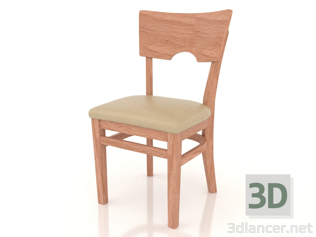 3d model Silla York (Haya natural) - vista previa