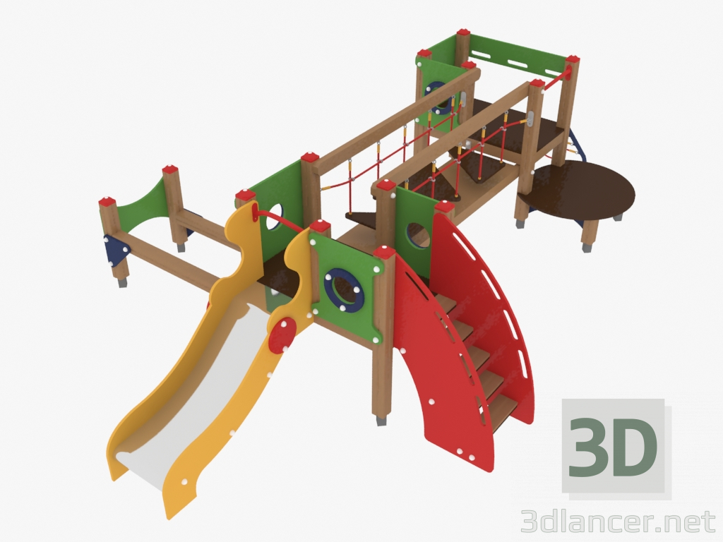 3d model Complejo de juegos para niños (4201) - vista previa