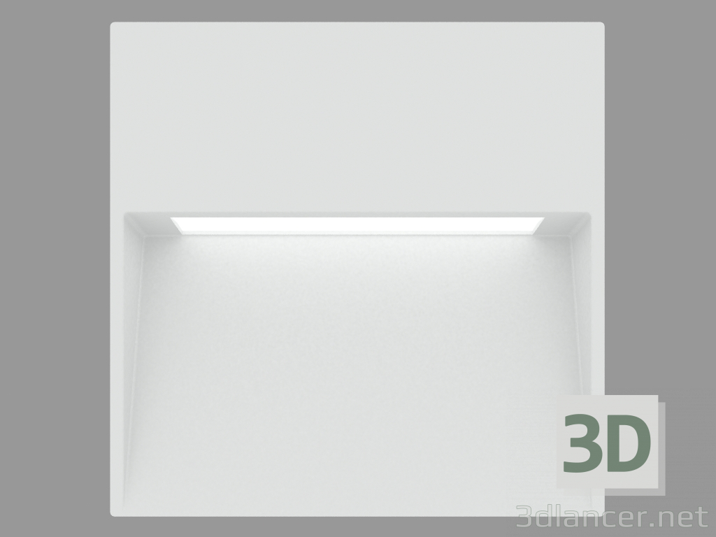 modello 3D MINISKILL SQUARE applique da incasso a parete (S6250N) - anteprima