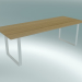 3d model Table 70/70, 225x90cm (Oak, White) - preview