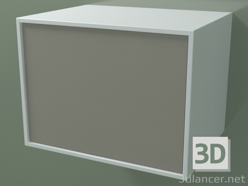 3D Modell Box (8AUABA01, Gletscherweiß C01, HPL P04, L 48, P 36, H 36 cm) - Vorschau