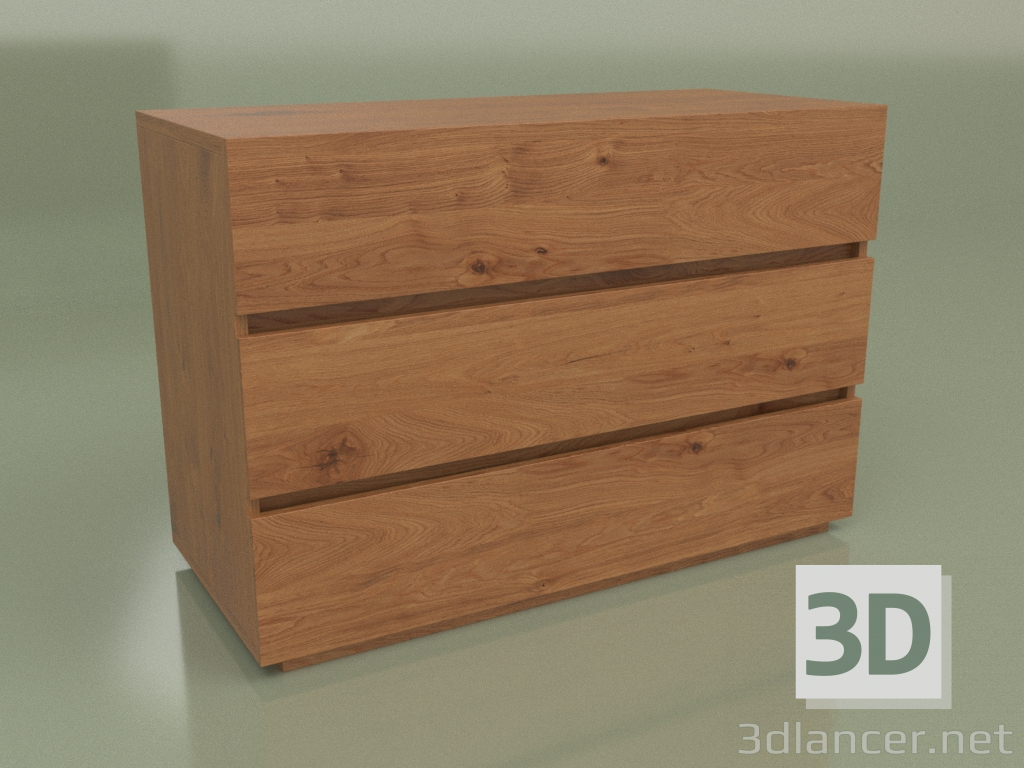 3d model Chest of drawers Mn 300 (Walnut) - preview