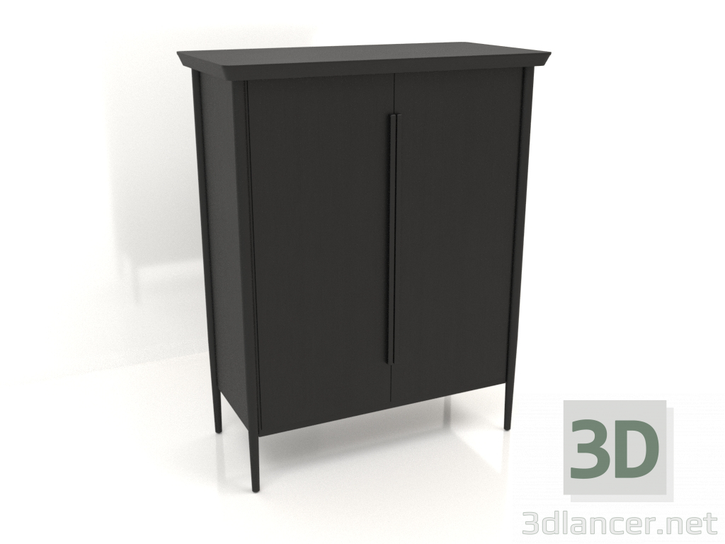 3D modeli Dolap MS 04 (1114x565x1400, ahşap siyahı) - önizleme