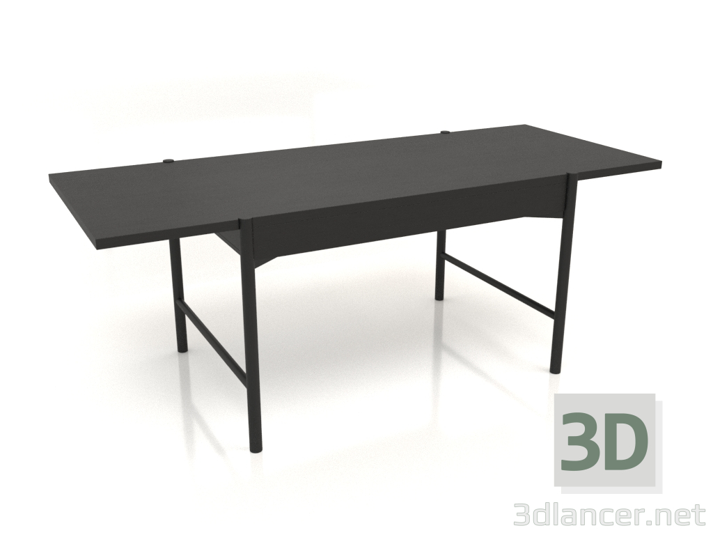 modello 3D Tavolo da pranzo DT 09 (2000x840x754, legno nero) - anteprima