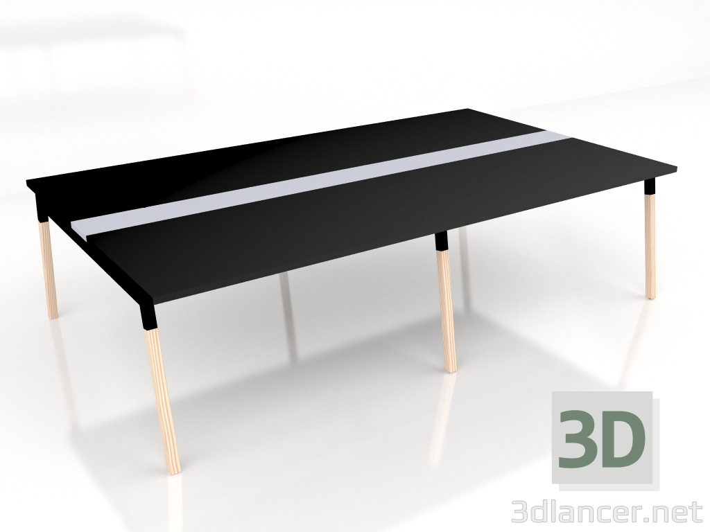 modello 3D Tavolo di negoziazione Ogi W Conference SW33+SW33L (2800x1610) - anteprima
