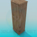 3d model The narrow wooden cabinet - preview