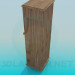 3d model The narrow wooden cabinet - preview