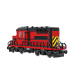 3d Train Lego Locomotive red model buy - render
