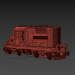 modèle 3D de Train Locomotive Lego rouge acheter - rendu