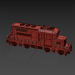 3 डी ट्रेन लेगो लोकोमोटिव लाल मॉडल खरीद - रेंडर