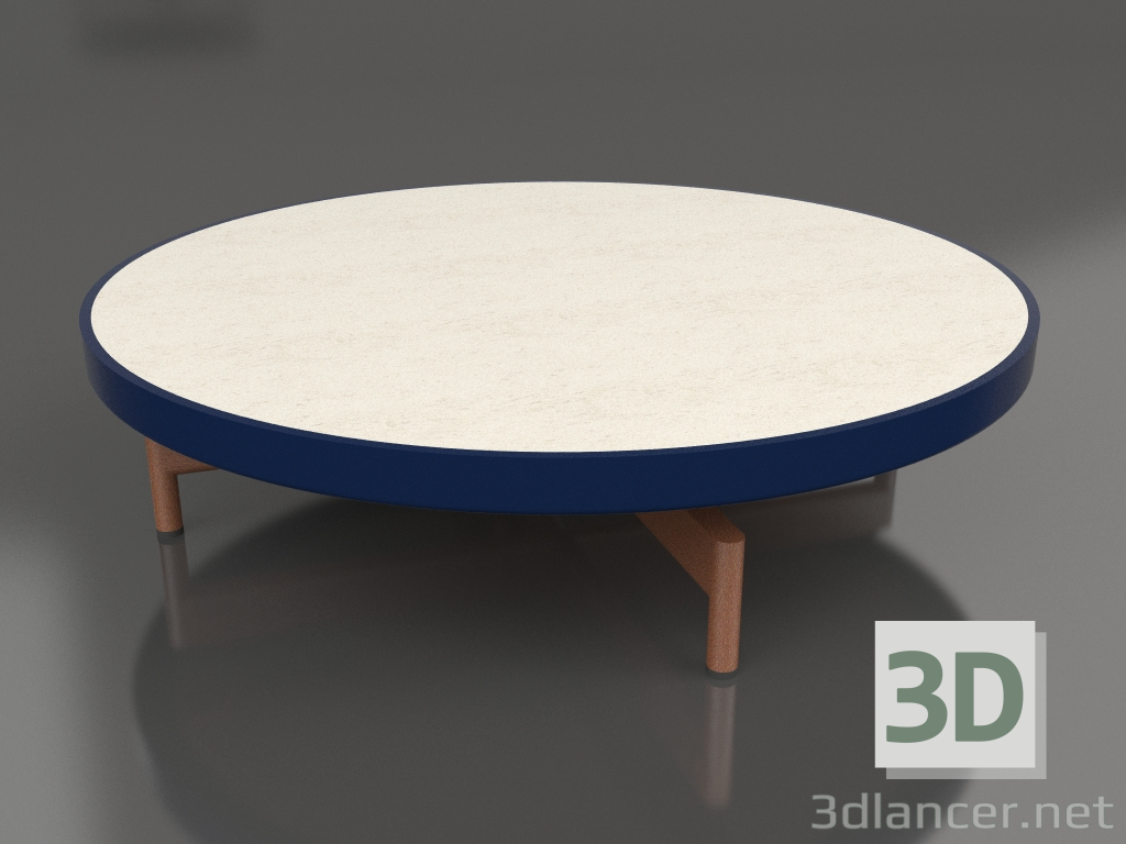 modello 3D Tavolino rotondo Ø90x22 (Blu notte, DEKTON Danae) - anteprima