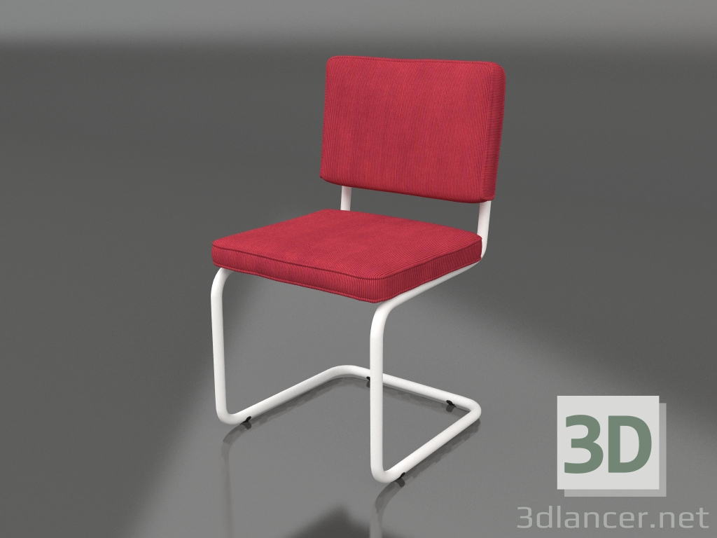 modèle 3D Chaise Ridge Rib (Rouge) - preview
