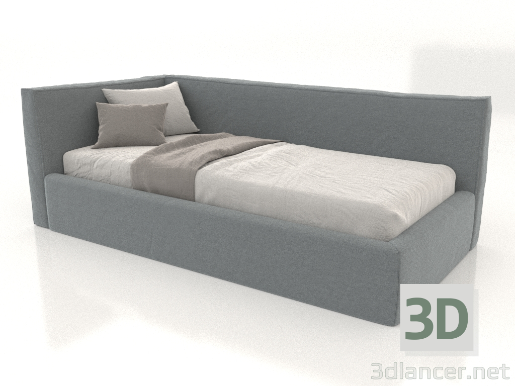 3d model Children's bed with side backrest Oslo - preview