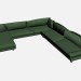 modello 3D Angolo divano Super roy angolare 3 - anteprima