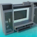 3D modeli Oturma odasında TV için mobilya - önizleme