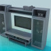 3D modeli Oturma odasında TV için mobilya - önizleme