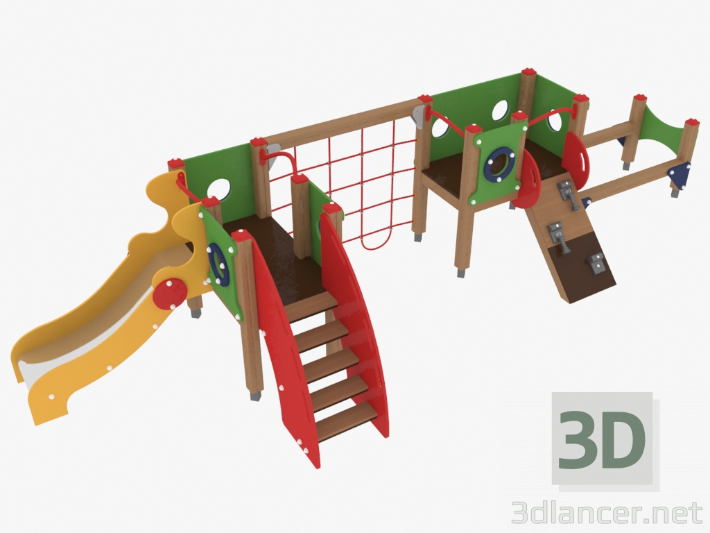 3d model Children's play complex (4202) - preview