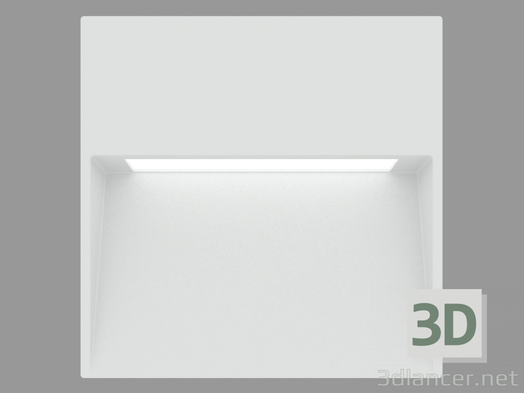 modello 3D MINISKILL SQUARE applique da incasso a parete (S6250W) - anteprima