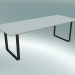 3D Modell Tisch 70/70, 225x90cm (Weiß, Schwarz) - Vorschau