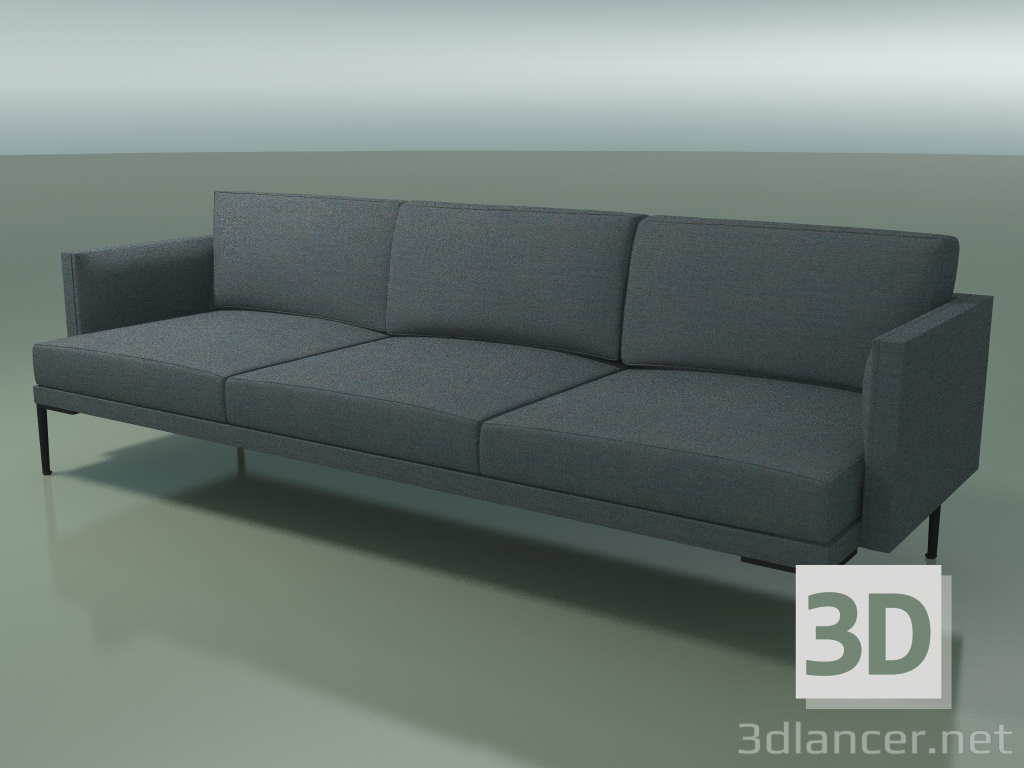 3D Modell 3-Sitzer-Sofa 5247 (einfarbige Polsterung) - Vorschau