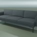 3d model 3-seater sofa 5247 (one-color upholstery) - preview