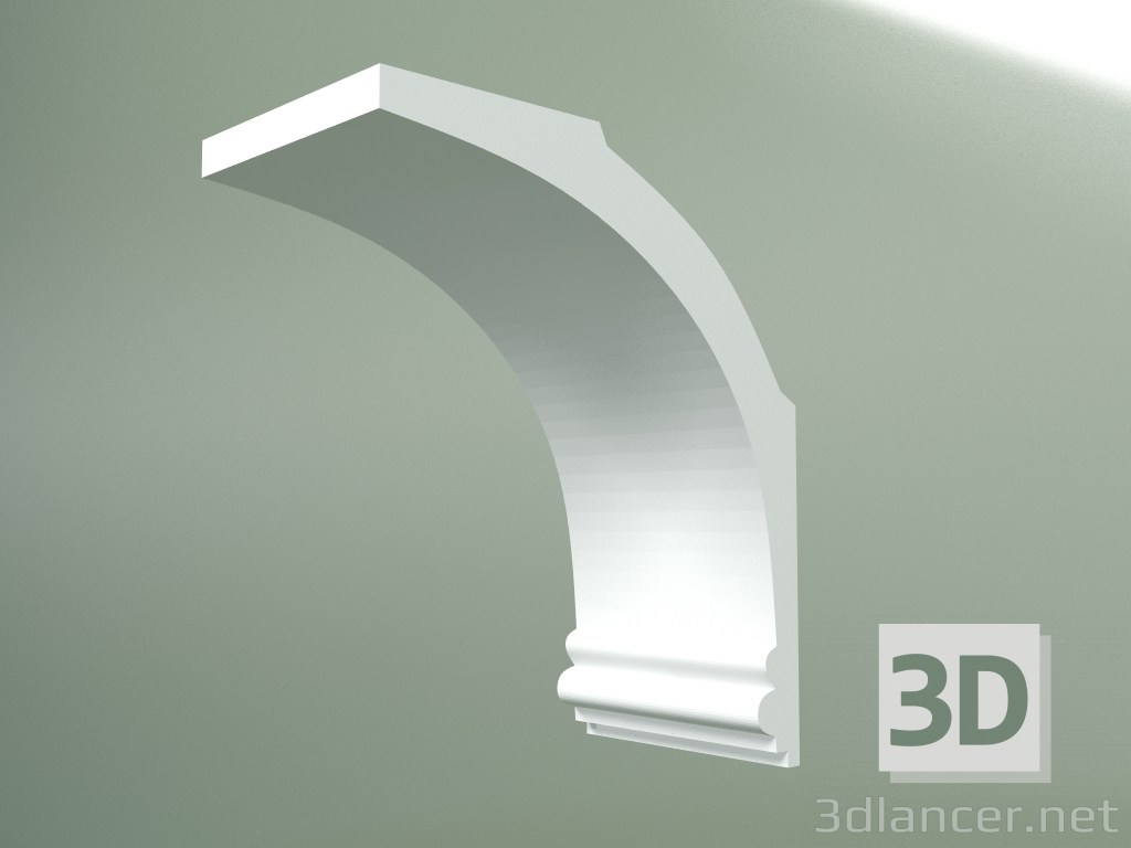 3D modeli Alçı korniş (tavan kaidesi) KT084 - önizleme