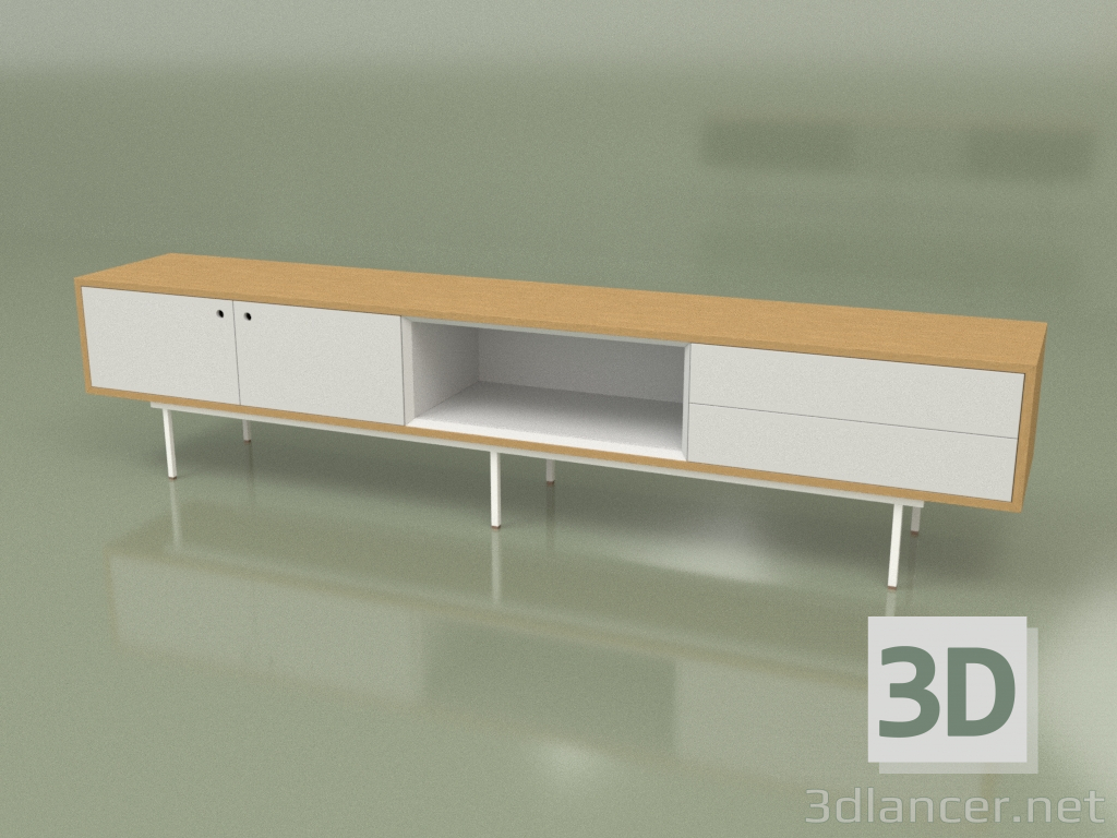 3d model TV stand ULTRA (ral 9003) - preview