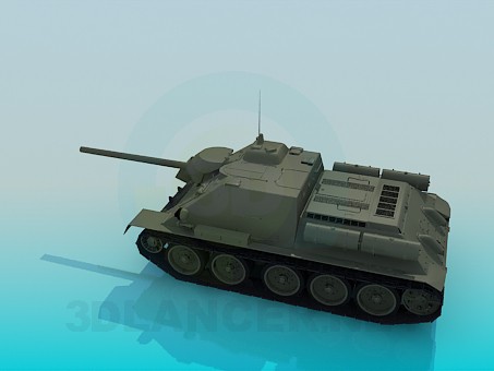 Modelo 3d SU-85 - preview