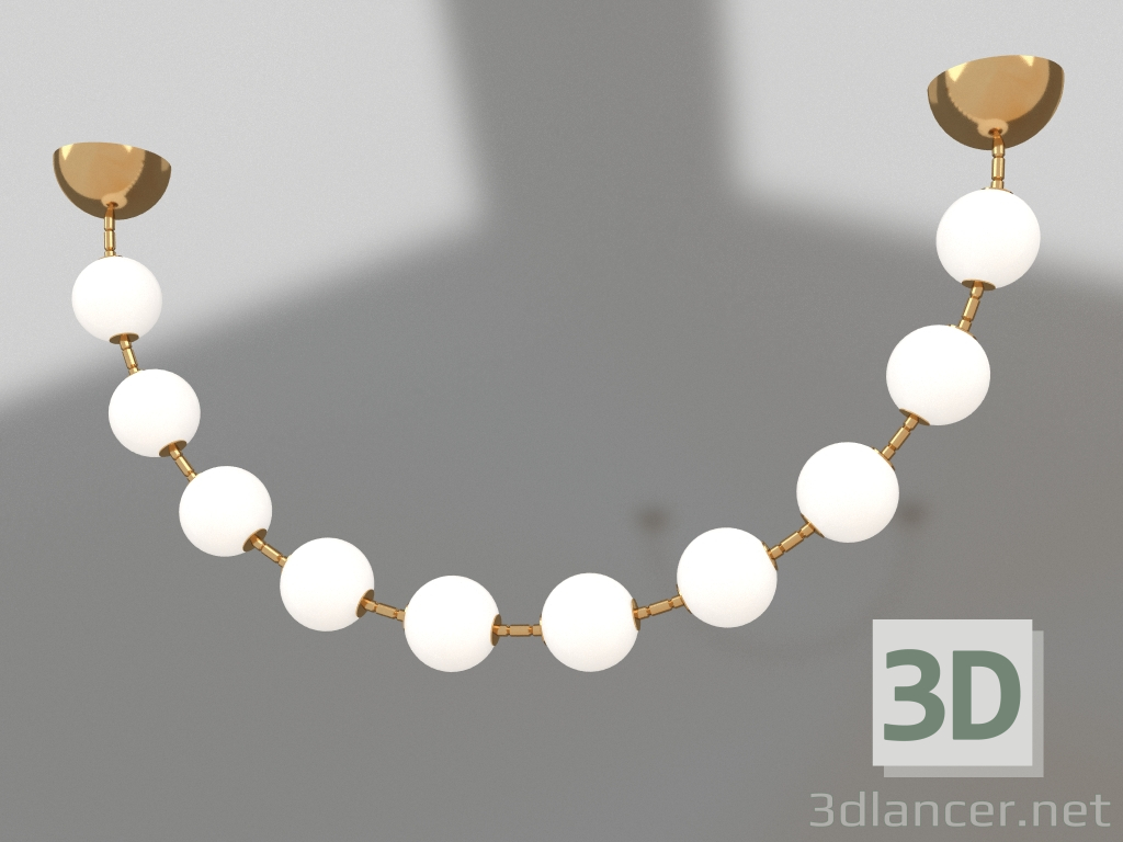 3D modeli Moni altın kolye ucu (07627-10L,33) - önizleme