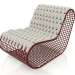 3d model Club chair (Wine red) - preview