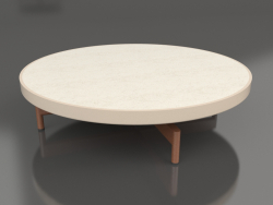 Round coffee table Ø90x22 (Sand, DEKTON Danae)