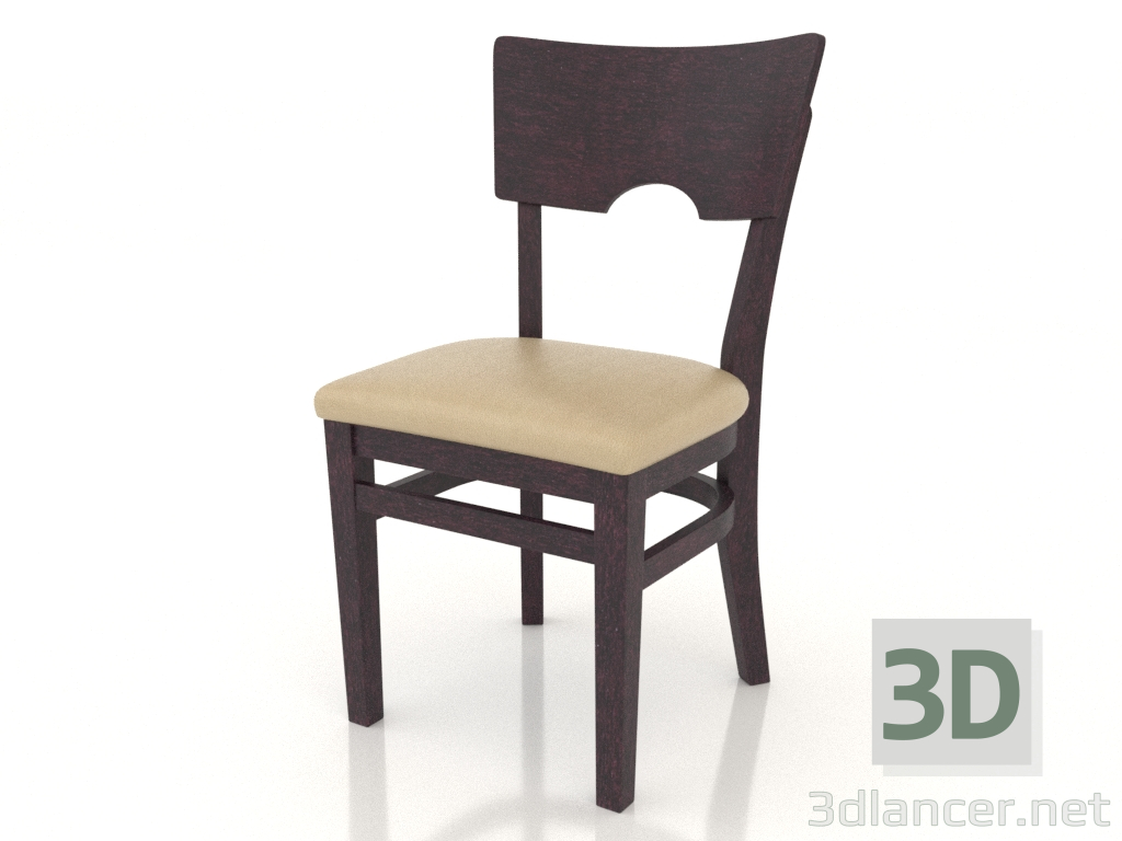 Modelo 3d Cadeira York (pau-rosa) - preview