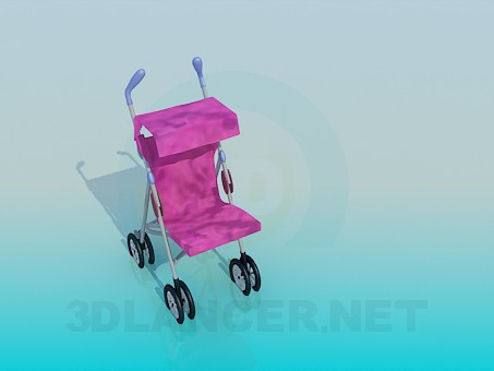 3d модель Коляска детская – превью 3d модель Коляска детская – превью