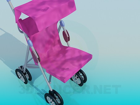 3d модель Коляска детская – превью 3d модель Коляска детская – превью