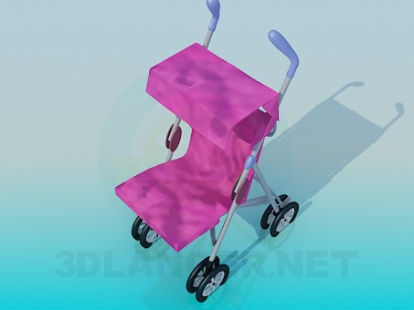 3d модель Коляска детская – превью 3d модель Коляска детская – превью