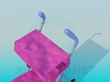 3d модель Коляска детская – превью 3d модель Коляска детская – превью