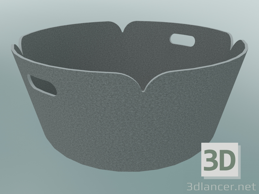 3D modeli Basket round Restore (Gri Melanj) - önizleme