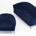 Sofa und Sessel Sofas Perla 3D-Modell kaufen - Rendern