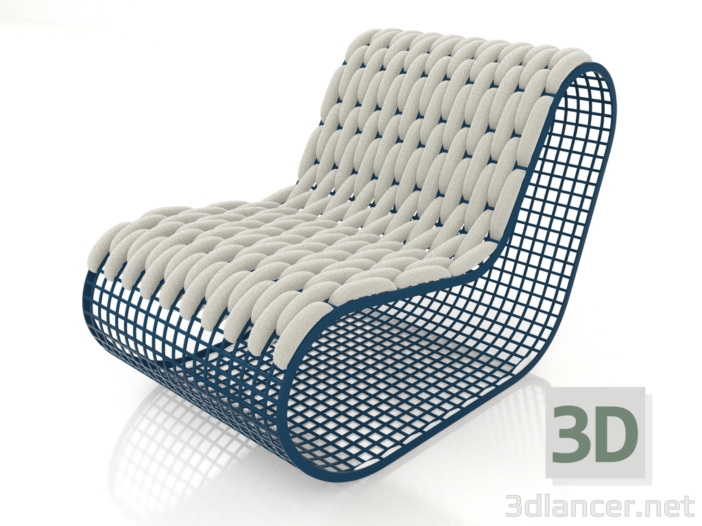 Modelo 3d Cadeira club (cinza azul) - preview