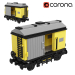 3d Маленький вантажний вагон Lego модель купити - зображення