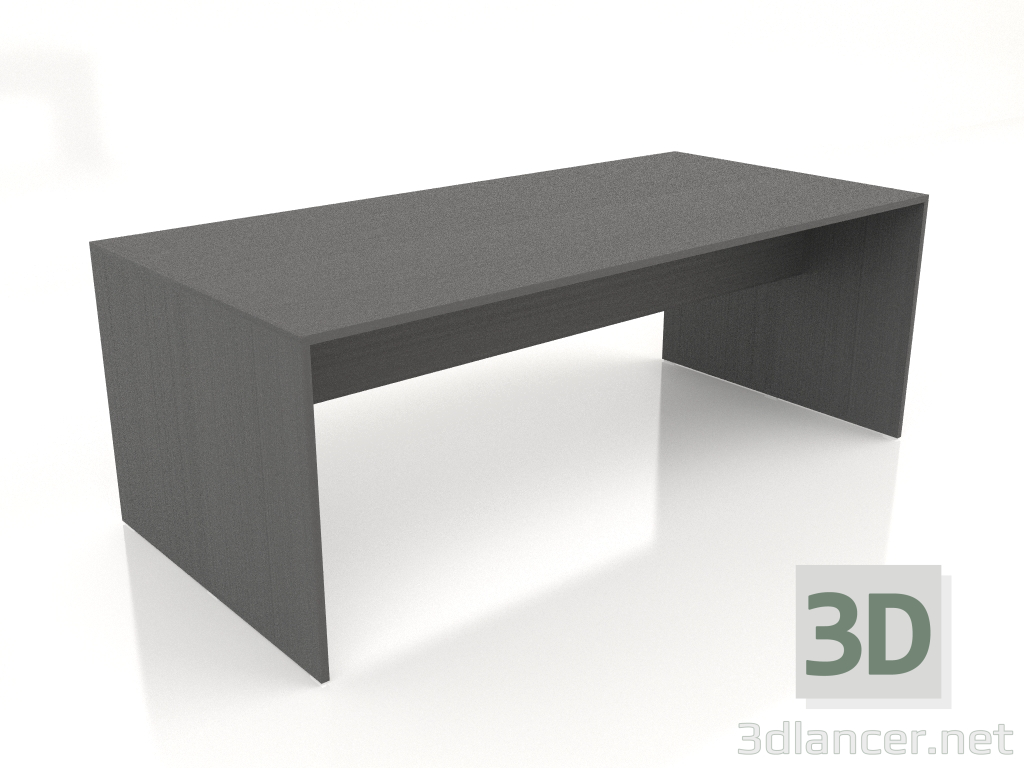 3D Modell Esstisch 210 (Schwarz eloxiert) - Vorschau