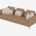 3d model Leather Sofa Triple DS-48-03 - preview