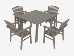 chairs and table set