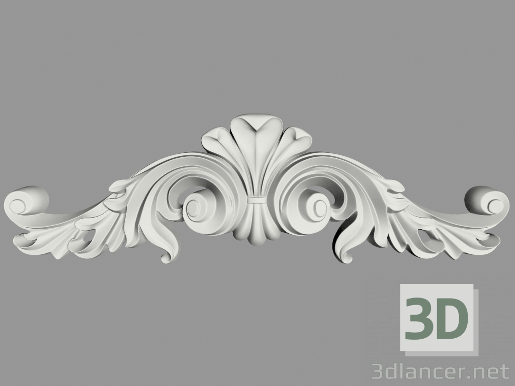 3D modeli Duvar dekoru (F69) - önizleme